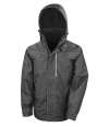 RS326 R326X Result Work-Guard Denim Texture Rugged Jacket Black colour image